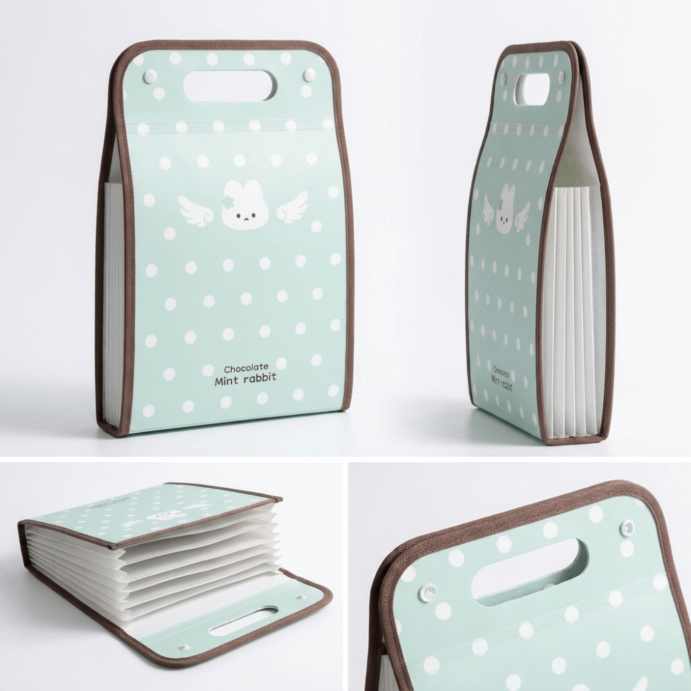 แฟ้มเอกสารแบบขยายได้ ลายจุด 13 - Expandable Accordion File Folder 13 Pockets บทวิจารณ์และราคา