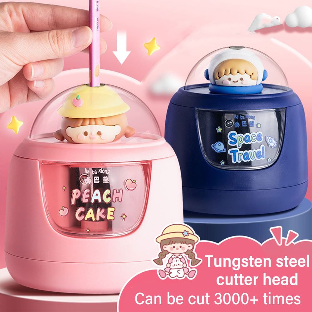 น่ารักการ์ตูนแบตเตอรี่ชาร์จกบเ - Electric Pencil Sharpener Usb บทวิจารณ์และราคา